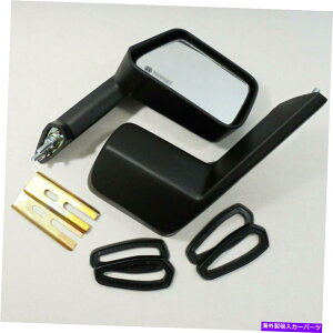 US~[ OHMg_bWRg1600 gsubNtF_[XNGA~[yAJX^pJX^ FOR Mitsubishi Galant Dodge Colt 1600 GS Black Fender Square Mirror Pair Custom