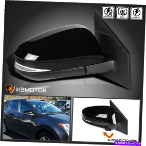 US~[ Right Fits 2013-2015 RAV4ubN9sI[gtHh+p[q[p[+LEDM~[ Right Fits 2013-2015 RAV4 Black 9-Pin Autofold+Power Heated+LED Signal Mirror