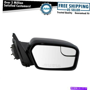 US~[ 11-12tH[ht[Ŵ߂̃X|b^[OXubNqERH Mirror Power with Spotter Gloss Black Passenger Right RH for 11-12 Ford Fusion
