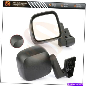 US~[ hA}jA~[tBbg03-06W[vO[TJ LHRHTChtH[hubNCH1321259 Door Manual Mirrors Fits 03-06 Jeep Wrangler TJ LH &RH Side Fold Black CH1321259