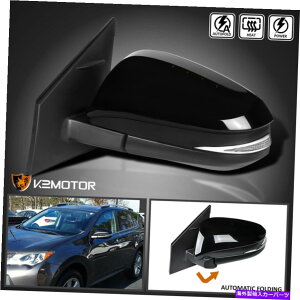 US~[ /hCo[2013-2015 RAV4ubN9sI[gtHh+p[q[p[+M~[ɓK܂ Left/Driver Fits 2013-2015 RAV4 Black 9-Pin Autofold+Power Heated+Signal Mirror