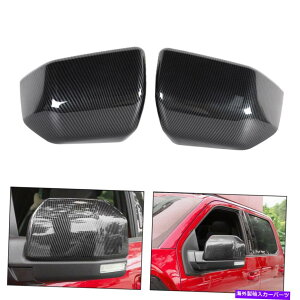 US�~���[ �T�C�h�~���[�J�o�[�L���b�v�t�H�[�hF150 2015-19���v�^�[EP��ABS�J�[�{���t�@�C�o�[���� Side Mirror Cover Caps ABS Carbon Fiber Replace For Ford F150 2015-19 Raptor EP�y���s�A���i�z