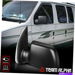 US~[ 1994-2004 E250/GRm[p[]̃}jAtH[ht@Ng[X^C~[ Fits 1994-2004 E250/Econoline [POWER] Left Side Manual Fold Factory Style Mirror