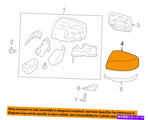 US~[ XoOEM 2015 XV CrossTrek Door Side㕔r[~[Jo[91059VA010 SUBARU OEM 2015 XV Crosstrek Door Side Rear View Mirror-Cover Left 91059VA010