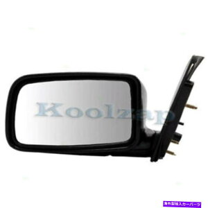 US�~���[ 02-05�����T�[ES�Z�_���㕔�r���[�h�A�~���[�}�j���A���u���b�N�܂肽���݃h���C�o�[�T�C�h For 02-05 Lancer ES Sedan Rear View Door Mirror Manual Black Folding Driver Side�y���s�A���i�z
