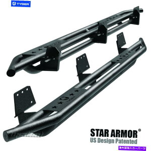 Nerf Bar ^CK[X^[A[}[TChXebvi[to[tBbg19-22_bW1500N[Lu TYGER Star Armor Side Step Nerf Bars Fit 19-22 Dodge Ram 1500 Crew Cab