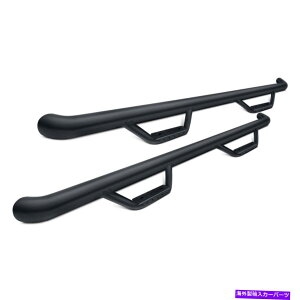 Nerf Bar �t�H�[�h�u�����R21-22 2.5 "�h�~�l�[�^�[D2�u���b�N���E���h1�s�[�X�f�U�C���T�C�h�X�e�b�v For Ford Bronco 21-22 2.5" Dominator D2 Black Round 1-Piece Design Side Steps