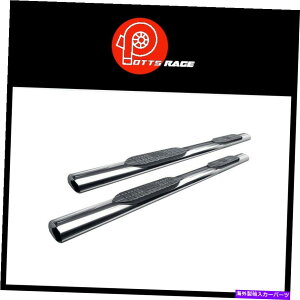 Nerf Bar ウェスティンオーバルナーフバー5 "磨かれたステンレスフィット08-14シエラ/シルバードプロトラックス Westin Oval Nerf Bars 5"Polished Stainless Fits 08-14 Sierra/Silverado PRO TRAXX