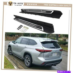 Nerf Bar g^nC_[2020 2021 XU70̃hATChXebvi[to[jO{[htBbg Door Side Step Nerf Bar Running Board Fits for Toyota Highlander 2020 2021 XU70
