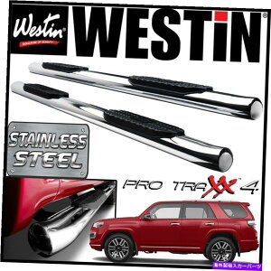 Nerf Bar Westin Pro Traxx 4�X�e�����X�ȉ~�`��nerf�X�e�b�v�o�[�t�B�b�g2010-2021 4Runner Limited Westin Pro Traxx 4 STAINLESS Oval Nerf Step Bars fit 2010-2021 4Runner Limited�y���s�A���i�z