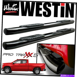Nerf Bar Westin Pro Traxx 5 �ȉ~�`��nerf�X�e�b�v�o�[2019-2021�V���o�[�h1500�_�u���L���u Westin Pro Traxx 5 Oval Nerf Step Bars 2019-2021 Silverado 1500 Double Cab�y���s�A���i�z