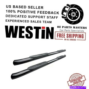 Nerf Bar EFXeB5 "14-18VG/Vo[hvgbNX`nerfo[ɃR[eBOꂽubNpE_[ Westin 5"Black Powder Coated For 14-18 Sierra/Silverado PRO TRAXX Oval Nerf Bars