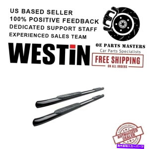 Nerf Bar EFXeB5 "14-18VG/Vo[hvgbNX`nerfo[ɃR[eBOꂽubNpE_[ Westin 5"Black Powder Coated For 14-18 Sierra/Silverado PRO TRAXX Oval Nerf Bars