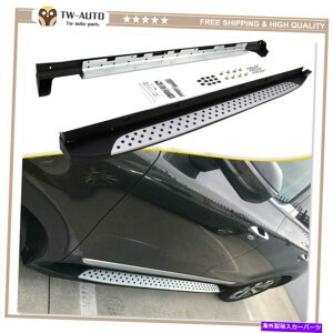 Nerf Bar ヒュンダイパリセード2020 2021 2022サイドステップナーフバーランニングボードに適した2PC 2Pcs Fit for Hyundai Palisade 2020 2021 2022 Side Steps Nerf Bar Running Board