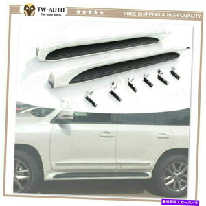 Nerf Bar g^hN[U[ɓKTChXebv2008-2022jO{[hNERFo[vbgtH[ Side Steps Fit for Toyota Land Cruiser 2008-2022 Running Board Nerf Bar Platform