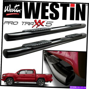 Nerf Bar Westin Pro Traxx 5 �ȉ~�`��nerf�X�e�b�v�o�[�t�B�b�g2005-2021�g���^�^�R�}�_�u���L���u Westin Pro Traxx 5 Oval Nerf Step Bars fit 2005-2021 Toyota Tacoma Double Cab�y���s�A���i�z