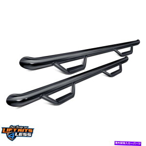Nerf Bar N-FAB D0989RC-4 3 "09-18 DODGE/RAM 1500のグロスブラックW-TO-Wラウンドナーフステップ N-Fab D0989RC-4 3" Gloss Black W-to-W Round Nerf Steps for 09-18 Dodge/Ram 1500