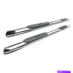 Nerf Bar Ford Explorer 20-22 4 Pro Traxx�L���u�̒����������ȉ~�`�̃`���[�u�X�e�b�v�o�[ For Ford Explorer 20-22 4 Pro Traxx Cab Length Polished Oval Tube Step Bars