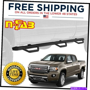 Nerf Bar n-fab�h���b�v�X�e�b�v�x�b�h�A�N�Z�X�e�N�X�`���u���b�N15-22�L���j�I���R�����h5.2�t�B�[�g�N���[ N-Fab Drop Steps Bed Access Textured Black for 15-22 Canyon Colorado 5.2ft Crew�y���s�A���i�z
