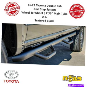 Nerf Bar n-fab nerfXebvVXeW2WK16-22g^^R}_uLu|eNX`ubN N-Fab Nerf Step System W2W Fits 16-22 Toyota Tacoma Double Cab | Textured Black