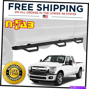 Nerf Bar n-fab�h���b�v�X�e�b�v�x�b�h�A�N�Z�X�O���X�u���b�N99-16�X�[�p�[�f���[�e�B8.2 '�x�b�h�X�[�p�[�L���u N-Fab Drop Steps Bed Access Gloss Black for 99-16 Super Duty 8.2' Bed SuperCab�y���s�A���i�z
