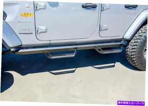 Nerf Bar n-fab 18-22̓W[vO[Jl 4hASUVebNXvf^[vXebvVXeubNɓK܂ N-Fab 18-22 Fits Jeep Wrangler JL 4 Door SUV Tex Predator Pro Step System Black