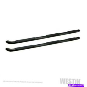 Nerf Bar EFXeB24-54335v`i4ȉ~`̃zC[c[zC[Xebvo[AubNbJ[}Egj[ Westin 24-54335 Platinum 4 Oval Wheel To Wheel Step Bar, Black Rocker Mount NEW