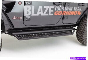 Nerf Bar Go Rhino Dominator D1�T�C�h�X�e�b�v�t�������O�X�h���b�v�X�e�b�v�A�u���b�N�p�E�_�[�R�[�g�t�B�� Go Rhino Dominator D1 Side Steps w/ Full Length Drop Steps, Black Powdercoat Fin�y���s�A���i�z