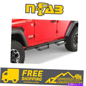 Nerf Bar n-fabzC[c[zC[vf^[vi[tXebvo[18-21W[vO[Jl 4 dr N-FAB Wheel to Wheel Predator Pro Nerf Step Bars for 18-21 Jeep Wrangler JL 4 Dr