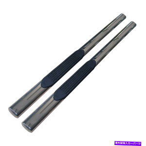 Nerf Bar 2009-2019 RAM Standard Cab̂߂̖ꂽ5C`Xg[gW/2pbhXebvNERFo[ Polished 5in Oval Straight w/2 Pads Step Nerf Bar for 2009-2019 Ram Standard Cab