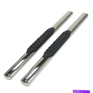 Nerf Bar 2007-19Voh/VGSTDLû߂̑ȉ~`̃Xg[gw/snglpbhXebvi[to[ 5in Oval Straight w/Sngl Pads Step Nerf Bar for 2007-19 Silverado/Sierra Std Cab