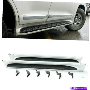 Nerf Bar NTXLX570 J200 2007-2020̂߂Ƀ{[hTCh̃jO{[hTChXebvNERFo[tBbg 2Pcs Running Board Side Step Nerf Bar Fits for Lexus LX570 J200 2007-2020