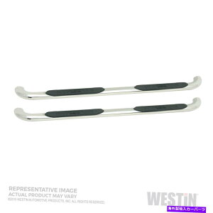 Nerf Bar EFXeB21-4120v`i4ȉ~`̃i[tXebvo[VG1500Vo[h1500ɓK Westin 21-4120 Platinum 4 Oval Nerf Step Bars Fits Sierra 1500 Silverado 1500