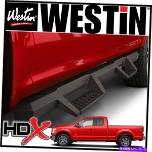 Nerf Bar �E�F�X�e�B��HDX�h���b�v�i�[�t�X�e�b�v�o�[2015-2020�t�H�[�hF-150�X�[�p�[�L���u�e�N�X�`���u���b�N Westin HDX Drop Nerf Step Bars for 2015-2020 Ford F-150 SuperCab TEXTURED BLACK�y���s�A���i�z