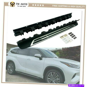 Nerf Bar 2020 2021g^nC_[jO{[hNERFo[vbgtH[ɓKĂTChXebv Side Steps Fit for 2020 2021 Toyota Highlander Running Boards Nerf bar Platform