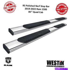 Nerf Bar EFXeB28-51230 R5|bVꂽnerfXebvo[85 ''tBbg2019-20221500NAbhLu Westin 28-51230 R5 Polished Nerf Step Bars 85'' Fits 2019-2022 Ram 1500 Quad Cab