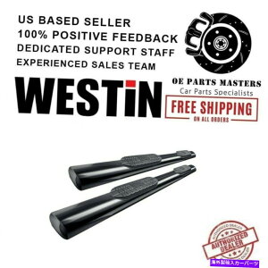 Nerf Bar Westin 6 Pro Traxx�L���u�̒���15-18�t�H�[�hF-150�p�u���b�N�I�[�o���`���[�u�X�e�b�v�o�[ Westin 6Pro Traxx Cab Length Black Oval Tube Step Bars For 15-18 Ford F-150�y���s�A���i�z