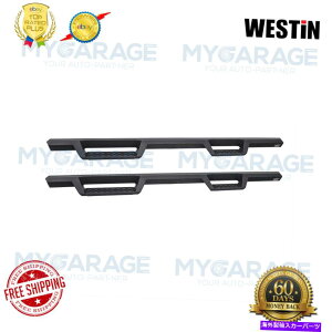 Nerf Bar Westin 56-12775 4 "HDXLu̒̍hbvXebvXebvv[g Westin 56-12775 4" HDX Cab Length Black Drop Steps with Black Steps Plates