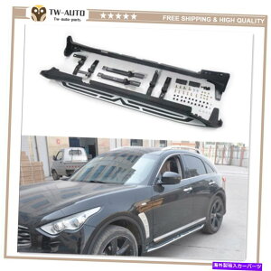Nerf Bar Infiniti FX 35 37 50 QX70 2009-2018 NERF�o�[�T�C�h�X�e�b�v�����j���O�{�[�h�ɓK�� Fits For Infiniti FX 35 37 50 QX70 2009-2018 Nerf Bar Side Steps Running Board�y���s�A���i�z
