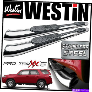 Nerf Bar Westin Pro Traxx 5�X�e�����X�ȉ~�`��nerf�X�e�b�v�o�[�t�B�b�g10-16 4runner�g���C���G�f�B�V���� Westin Pro Traxx 5 STAINLESS Oval Nerf Step Bars fit 10-16 4Runner Trail Edition�y���s�A���i�z