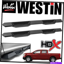 Nerf Bar ウェスティンHDXエクストリームナーフステップバーフィット2017-2021日産タイタンクルーキャブピックアップ Westin HDX Extreme Nerf Step Bars fit 2017-2021 Nissan Titan Crew Cab Pickup