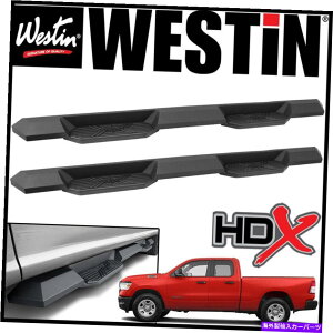Nerf Bar �E�F�X�e�B��HDX�G�N�X�g���[���i�[�t�X�e�b�v�o�[�t�B�b�g2019-2020-2021����1500�V�����{�f�B�N�A�b�h�L���u Westin HDX Extreme Nerf Step Bars fit 2019-2020-2021 Ram 1500 NEW BODY Quad Cab
