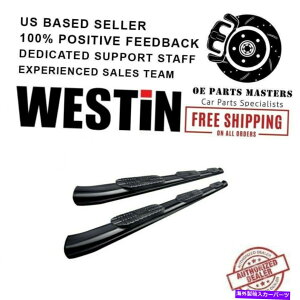 Nerf Bar 15-18 Ford F-150 Pro Traxx�̃E�F�X�e�B���z�C�[���c�[�z�C�[���u���b�N�I�[�o���`���[�u�X�e�b�v Westin Wheel-to-Wheel Black Oval Tube Step For 15-18 Ford F-150 Pro Traxx�y���s�A���i�z