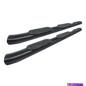 Nerf Bar Ford F-150 15-20 5 Pro Traxx�z�C�[���c�[�z�C�[���u���b�N�I�[�o���`���[�u�X�e�b�v�o�[ For Ford F-150 15-20 5 Pro Traxx Wheel-to-Wheel Black Oval Tube Step Bars�y���s�A���i�z