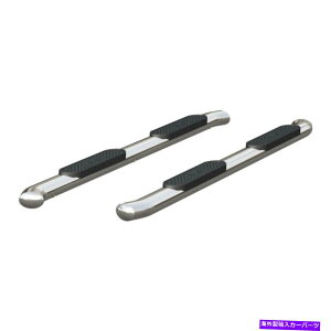 Nerf Bar Aries Step Nerf Bar Kit 4 �������ꂽ�X�e�����X�ȉ~�`�̃T�C�h�o�[�A�I�������҂�����̃_�b�W ARIES Step Nerf Bar Kit 4 Polished Stainless Oval Side Bars, Select Fits Dodge�y���s�A���i�z