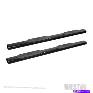 Nerf Bar WES21-64085 Westin 21-64085 Pro Traxx 6 "ȉ~`̃i[tXebvo[ - ubNpE_[R[g WES21-64085 Westin 21-64085 PRO TRAXX 6" Oval Nerf Step Bars - Black Powdercoat