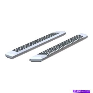 Nerf Bar Aries Step Nerf Bar Kit Advantedge 5-1/2 "x 75"NA~jETCho[i ARIES Step Nerf Bar Kit AdvantEDGE 5-1/2" x 75" Chrome Aluminum Side Bars (No
