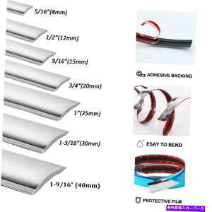 J[Jo[ op[hȂe[Q[g{fBTChpNg[fBOXgbv Chrome Trim Molding Strip For Bumper Door Window Tailgate Body Side Decorative