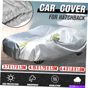 J[Jo[ 14tB[gZ_tnb`obNJ[Jo[hOUVJMϐ 14FT Sedan Full Hatchback Car Cover Waterproof Outdoor UV Rain Heat Resistant