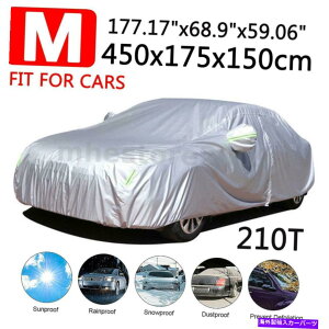 J[Jo[ 15tB[gtJ[Jo[UVubNTC_Xg̒Rیw/Wbp[ 15FT Full Car Cover UV Block Sun Rain Dust Snow Resistant Protection w/ Zipper